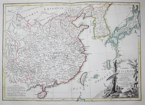 L'Empire de la Chine d'apres L'Atlas Chinois, Avec les Isles du Japon. - China Korea Japan