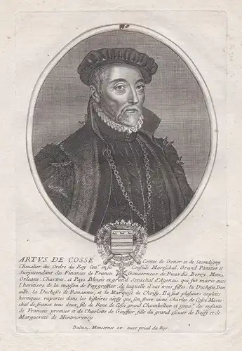 Artus de Cossé... - Artus de Cossé-Brissac (1512-1582) Secondigny Gonnord Metz Marienbourg Orleans Anjou Tourr