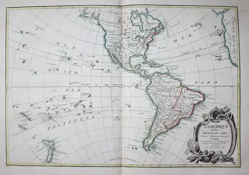 L'Amerique divisee Par Grands ETats. - America continent North South Janvier