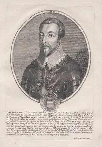 Charles de Cosse duc de Brissac... - Charles II de Cossé duc Brissac (1550-1621) Mayenne Portrait