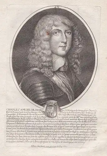 Charles Amedee de Savoie... - Charles Amedée de Savoie-Nemours (1624-1652) Beaufort Savoyen Portrait
