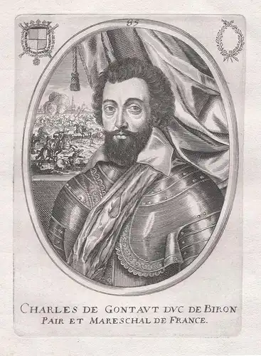 Charles de Gontaut Duc de Biron... - Charles de Gontaut, duc Biron (1562-1602) Argues Ivry Fontaine-Francaise