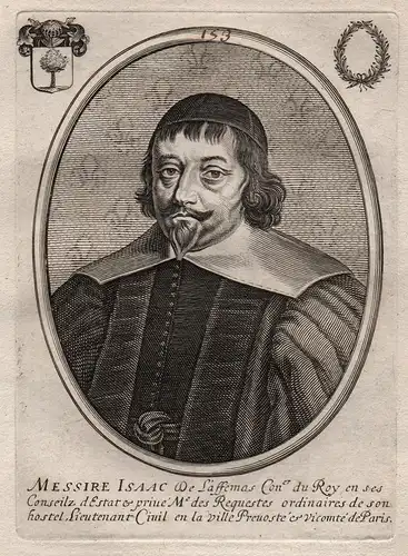 Messire Isaac... - Isaac de Laffemas (1587-1657) poet Paris Portrait