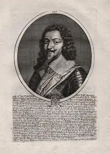 Mesre. Anthoine Ruze. - Antoine Coiffier de Ruze d'Effiat (1581-1632) Touraine marechal French nobleman Portra