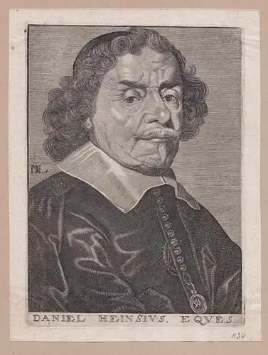 Daniel Heinsius. - Daniel Heinsius (1580-1655) Dutch Renaissance scholar Ghent Franeker Leiden Portrait