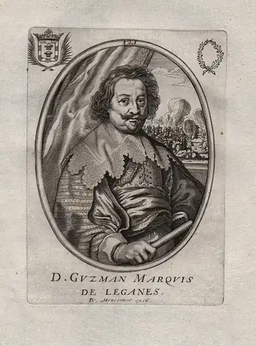 D. Guzman Marquis de Leganes - Diego Mexia Felipez de Guzman Leganes (1580-1655) Spanish politician Portrait