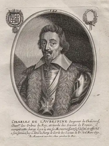 Charles de L' Aubespine - Charles de l'Aubespine (1580-1653) Chateauneuf Angouleme Portrait
