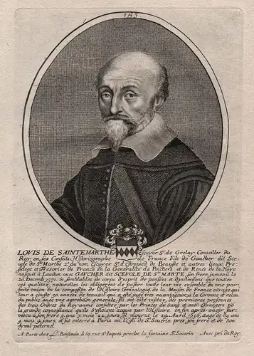Louis de Sainte Marthe - Louis de Sainte-Marthe (1571-1659) Loudon French historian humanist Portrait