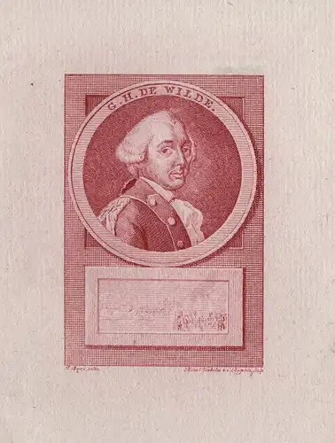 G. H. de Wilde - George Hendrik de Wilde (1738-1817) Dutch military officer Amsterdam Portrait