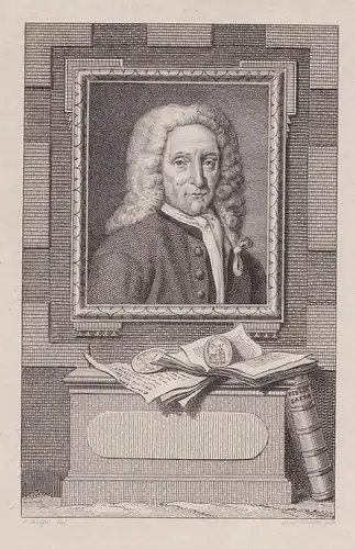 Jan Stolp (1698-1753) Dutch professor Monnikendam Leiden Portrait
