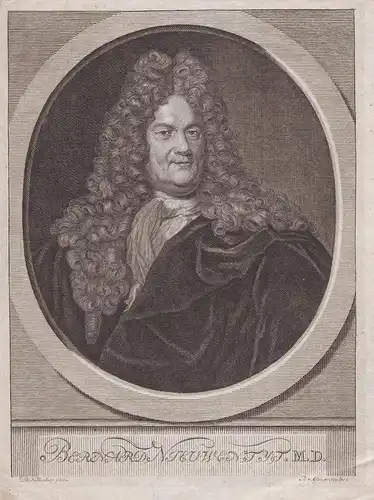 Bernard Nieuwentyt, M.D. - Bernard Nieuwentyt (1654-1718) mathematician physician philosopher Purmerend Leiden