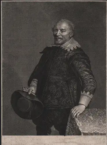 (Portrait eines unbekannten Adeligen) - engraving Radierung etching Portrait