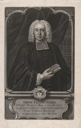 Simon Pelloutierius - Simon Pelloutier (1694-1757) Berlin Pastor Bibliothekar Portrait