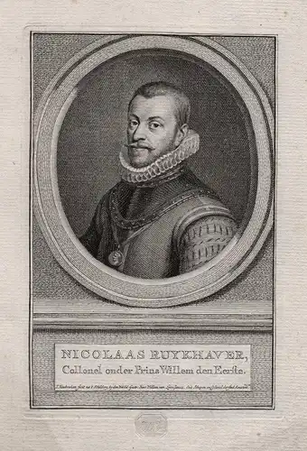 Nicolaas Ruykhaver - Nicolaus Ruychaver (-1577) Ruykhaver Dutch soldier military colonel Portrait