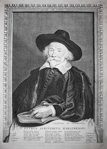 Petrus Scriverius, Harlemensis - Petrus Scriverius (1576-1660) Dutch scholar Haarlem Leiden writer author Leid