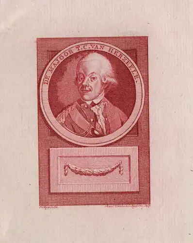 De Majoor T. C. van Herzeele - Theodoris Cornelis Herzeele Amsterdam Portrait