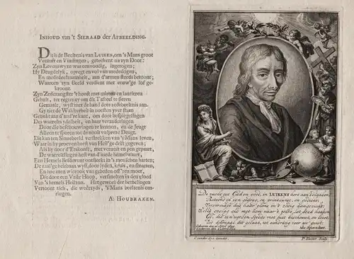 De zucht tot God en goed, in Luikens... - Jan Luyken (16491712) Dutch poet engraver artist Portrait