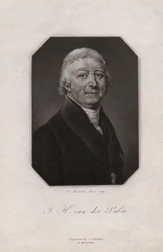 J. H. van der Palm - Johannes Hendricus van der Palm (1763-1840) Dutch linguist Leiden Hebraist Portrait