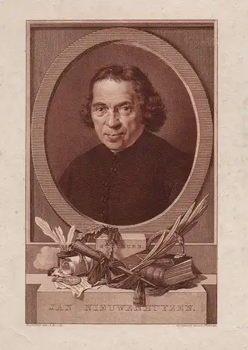 Jan Nieuwenhuyzen - Jan Nieuwenhuyzen (1724-1806) Dutch Mennonite teacher minister Haarlem  Middelharnis Aarde