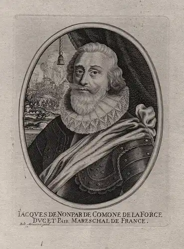 Iacques de Nonpar de Comone... - Jacques Nompar de Caumont de la Force (1558-1652) French Marechal Bear Portra