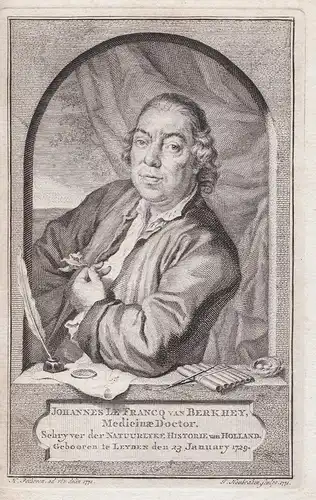 Johannes le Francq van Berkhey - Johannes le Francq van Berkhey (1729-1812) Dutch painter scientist physician