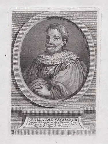 Guillaume Vavasseur. - William Vavasseur (16. Jh.) Guillaume French surgeon Chirurg Vavasour Portrait