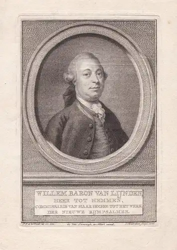 Willem Baron van Lijnden. // Willem Frans Godart van Lynden Hemmen (1729-1787) Baron Portrait