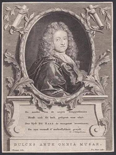 De moeder van de negen Zanggodinnen Heest zich dit beelt... - Joan de Haes (1685-1723) Dutch writer poet Rotte