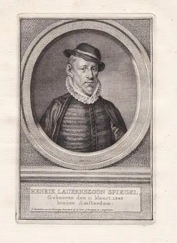 Henrik Laurenszoon Spiegel - Hendrik Laurenszoon Spiegel (1549-1612) Dutch writer Amsterdam Renaisssance Portr