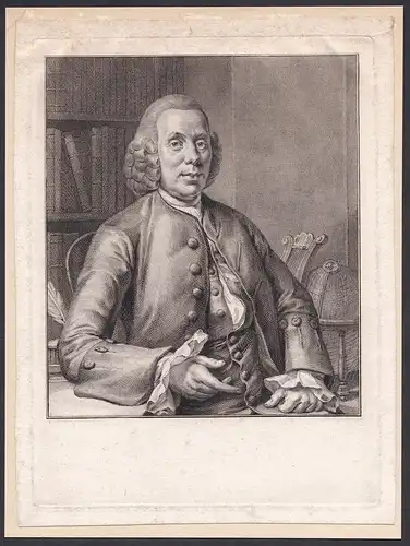 Nicolas Simon van Winter (1718-1795) Dutch poet Amsterdam Leiden Portrait
