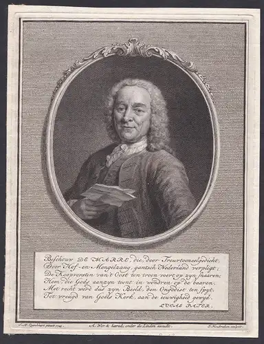 Beschouw de Marre, die, door... -  Jan de Marre (1696-1763) Dutch poet sailor Amsterdam Batavia Asia Dutch Eas