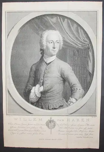 Willem van Haren -  Willem van Haren Dutch nobleman poet Leeuwarden Sint-Oedenrode Portrait