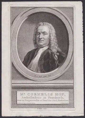 Mr. Cornelis Hop. // Cornelis Hop (1685-1762) Amsterdam Holland Dutch diplomat Portrait