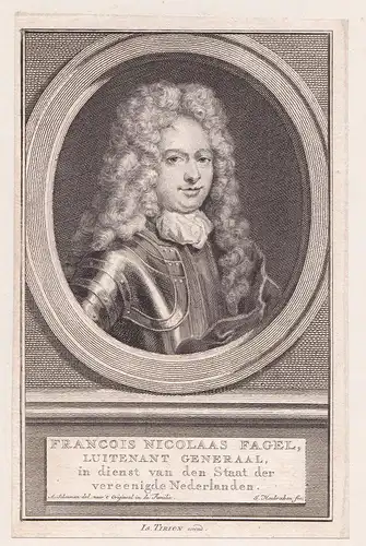 Francois Nicolaas Fagel. // Francois Nicolas Fagel (1655-1718) Dutch general Fleurus Namur Ramillies Malplaque