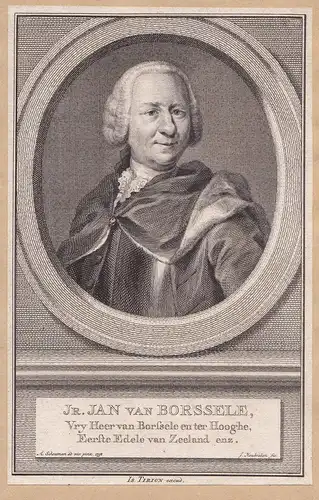 Jr. Jan van Borssele. // Jan van Borssele v. der Hooghe ( 1707-1764) Zeeland Portrait