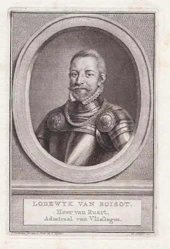 Lodewyk van Boisot. // Lodewijk van Boisot Dutch admiral Middelburg Portrait