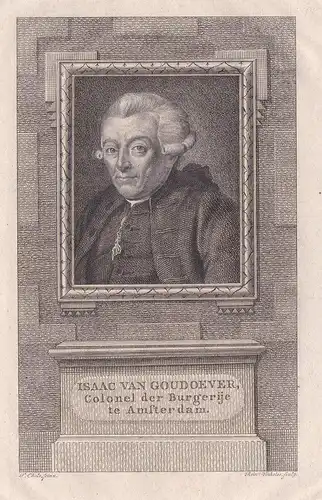 Isaac van Goudoever colonel der Burgerije te Amsterdam. // Isaac van Goudoever (1720-1793) Amsterdam Colonel H