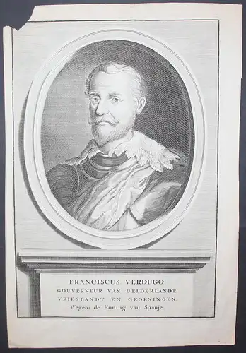 Franciscus Verdugo. // Franciscus Verdugo (1537-1595) General Friesland Holland Groningen Drenthe Overijssel H