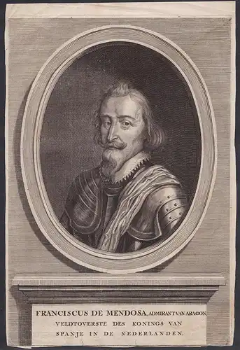 Franciscus de Mendosa. // Francisco de Mendoza (1547-1623) Spanish general Portrait