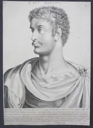 D. Oct. Augustus. // Augustus (63 v. Chr. - 14 n. Chr.) Römischer Kaiser Roman emperor Portrait