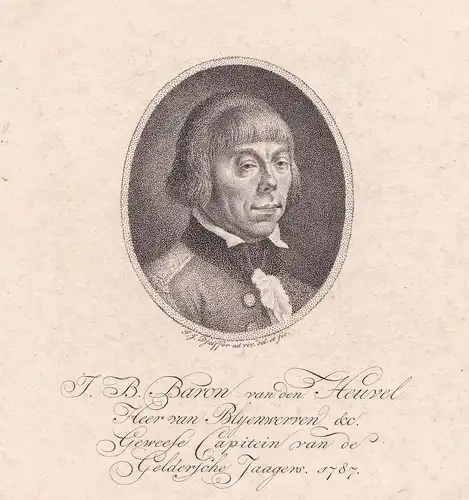 J. B. Baron van den Heuvel Heer van Blyenwerven. // Jean Baptiste van den Heuvel Baron geldern Portrait
