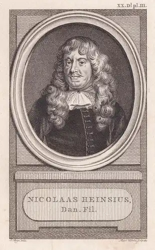 Nicolaas Heinsius. // Nicolaas Heinsius the Elder (1620-1681) Dutch classical scholar Leiden Stockholm Milano