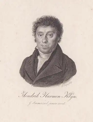 Hendrik Harmen Klyn. // Hendrik Harmen Klyn (1773-1856) Dutch poet singer Amsterdam Portrait