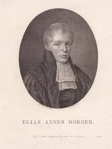 Elias Annes Borger. // Elias Annes Borger (1784-1820) Dutch professor Leiden University Portrait