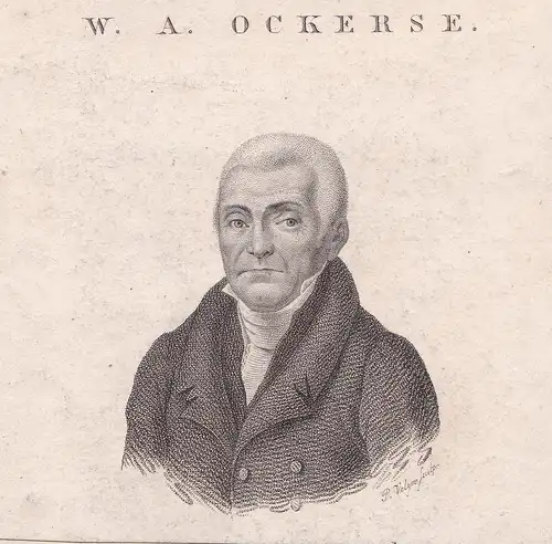 W. A. Ockerse. // Willem Anthony Ockerse (1760-1826) Minister Batavia Portrait