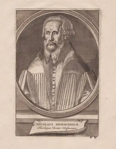 Nicolaus Hemmingius - Niels Hemmingsen (1513-1600) Danish Lutheran theologian Wittenberg Roskilde Kopenhagen P