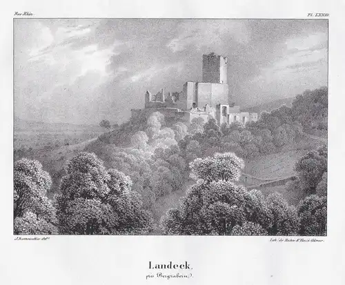 Landeck. // Burg Landeck b. Landau Pfalz Bad Bergzabern Ansicht view