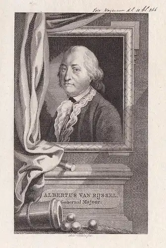 Albertus van Rijssel - Albert van Rijssel (1726-1805) Holland General Major Portrait