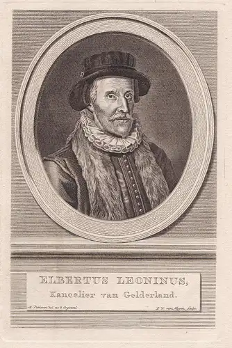 Elbertus Leoninus. // Elbertus Leoninus (1520-1598) Ghent Jurist Leuven Gelderland Portrait