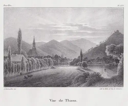 Vue de Thann. // Thann Haut-Rhin Elsass Alsace Ansicht view
